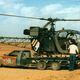 Tissier converted Citroen CX carrying a film crew helicopter at the Paris-Dakar Rally